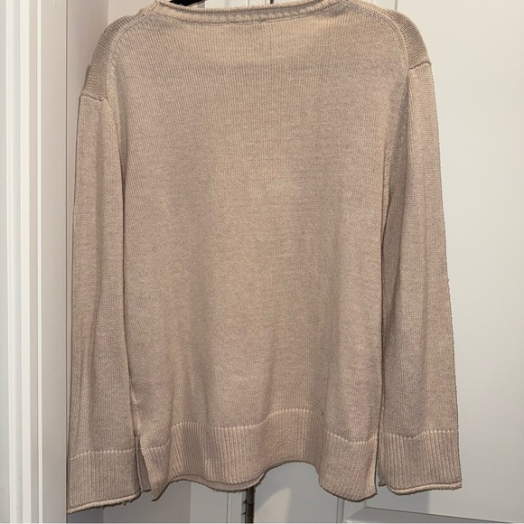 Ella Moss Cream Crew Neck Sweater - Picture 3 of 3